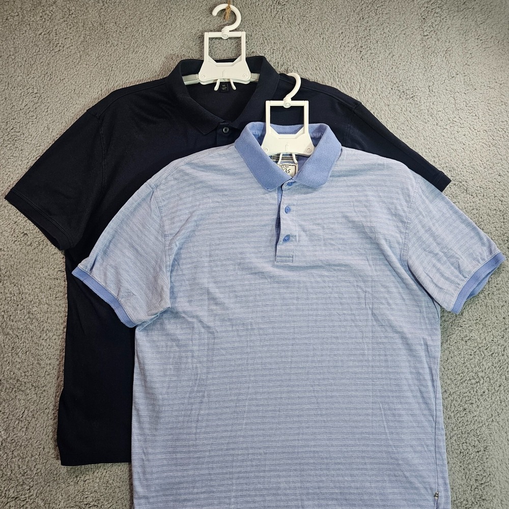 Lot of 2 - Large Polo Shirt Men Short Sleeve - Jos A Bank & Banana Republic
